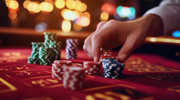 Antarmuka aplikasi mobile idnpoker menampilkan meja live dealer dan pasar sportsbook